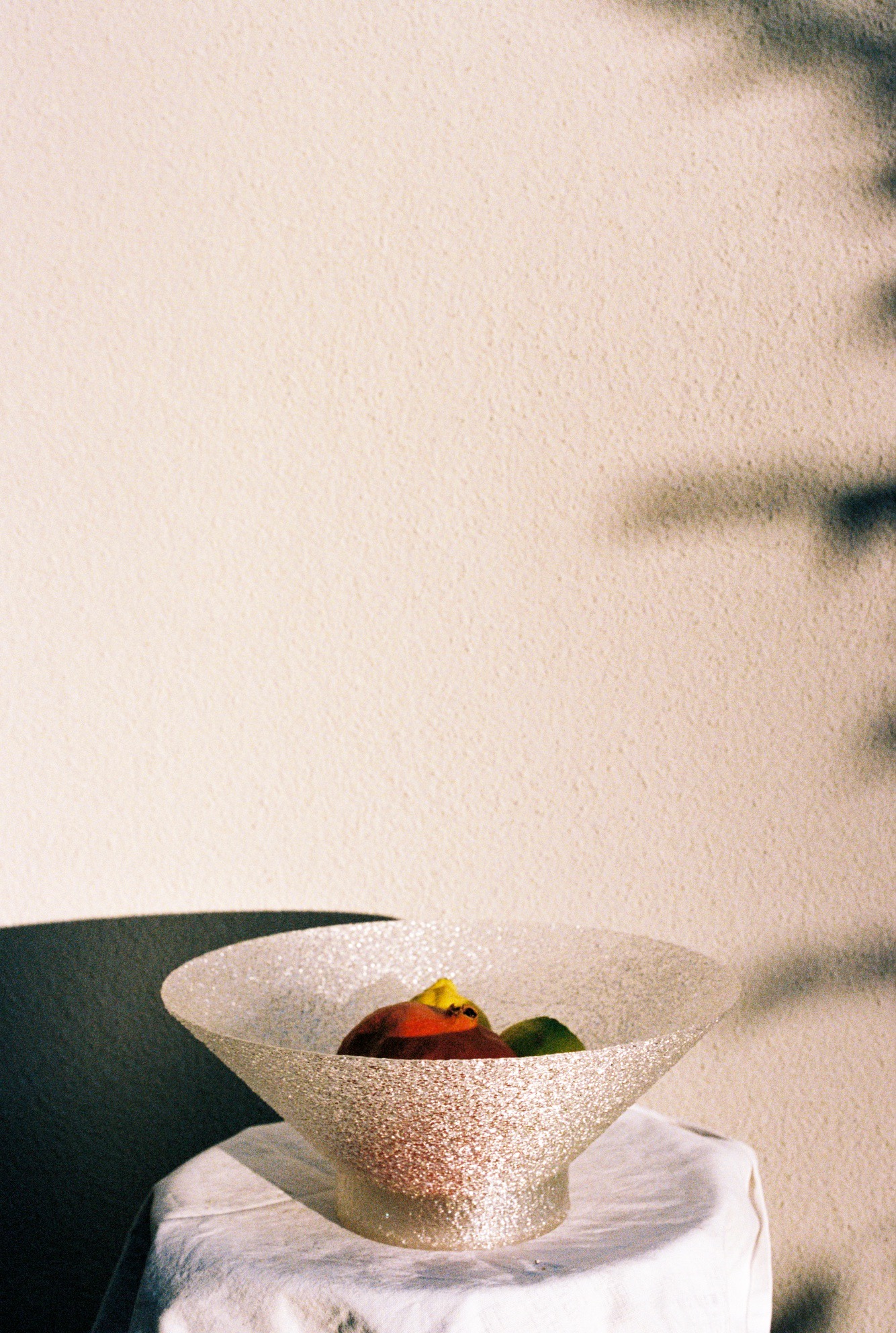 3D-printed bowl holding fruit.