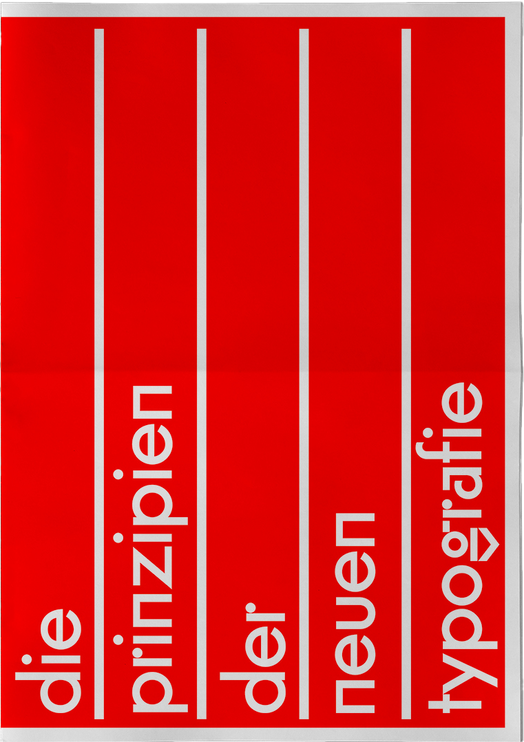 Poster: die prinzipien der neuen typografie.