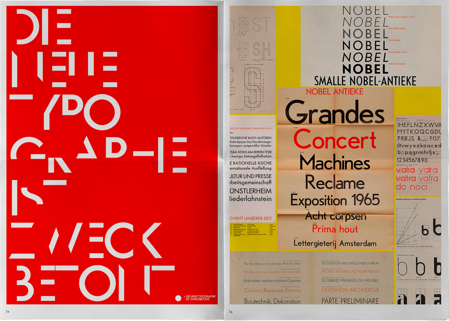 Poster spread from The Principles of New Typography.